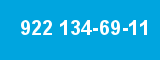 922 134-69-11 922 134-69-11